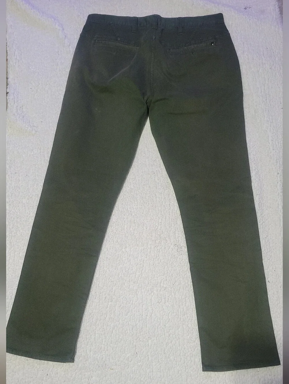 Hurley Olive Green Straight-Leg Jeans